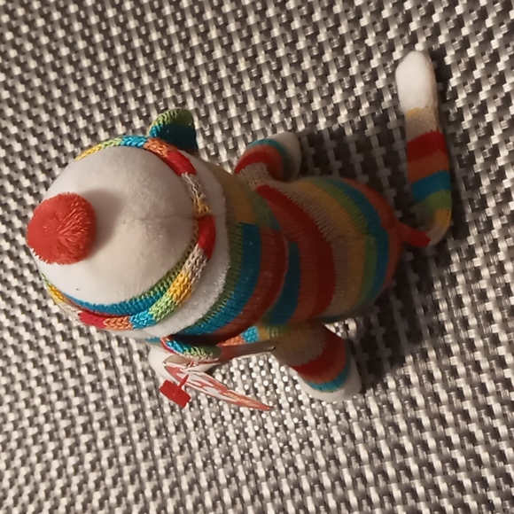 TY Beanie Baby - Socks the Sock Monkey (Stripes) 2011 💜 - Picture 8 of 8